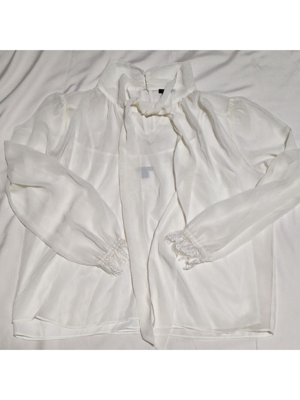 Elegant White Women's Blouse